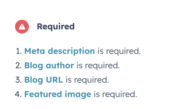 SEO recommendations hubspot